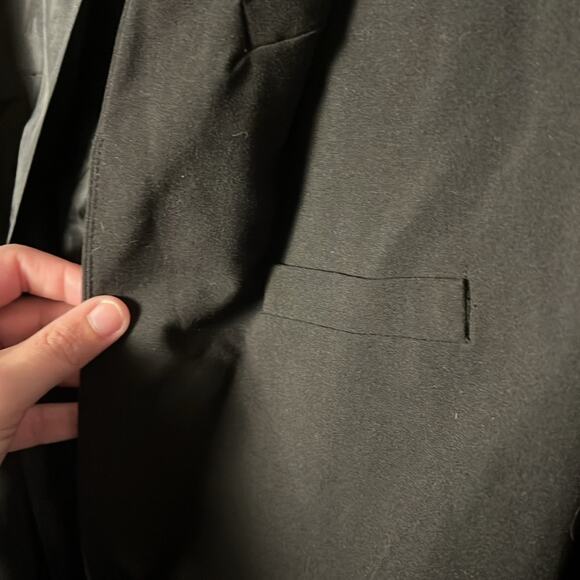 Norma Kamali Women's Blazer Black Single Breasted Lined Work Suit Jacket 10 - Picture 6 of 8